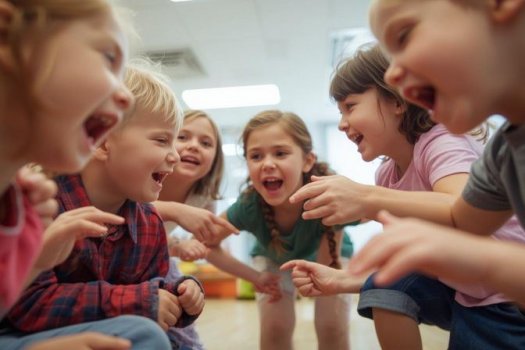 Kinder streiten, AI generated picture
