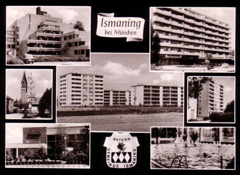 Ismaning Postkarte aus den 1970er Jahren