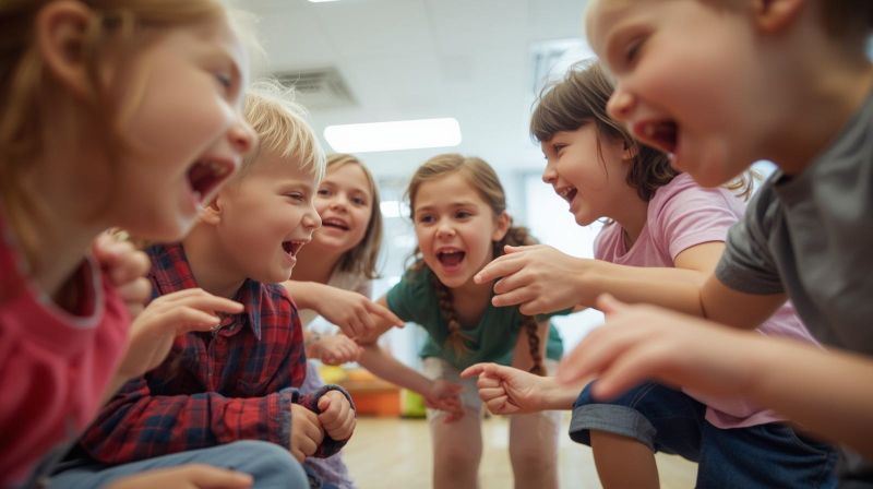 Kinder streiten, AI generated picture